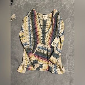 Knit billabong sweater with pockets